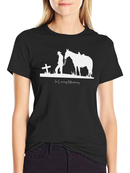 In Loving Memory Cowboy & Horse T-Shirt