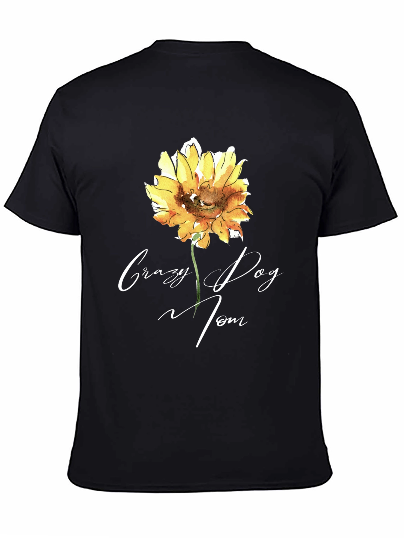 Crazy Dog Mom Sunflower T-Shirt
