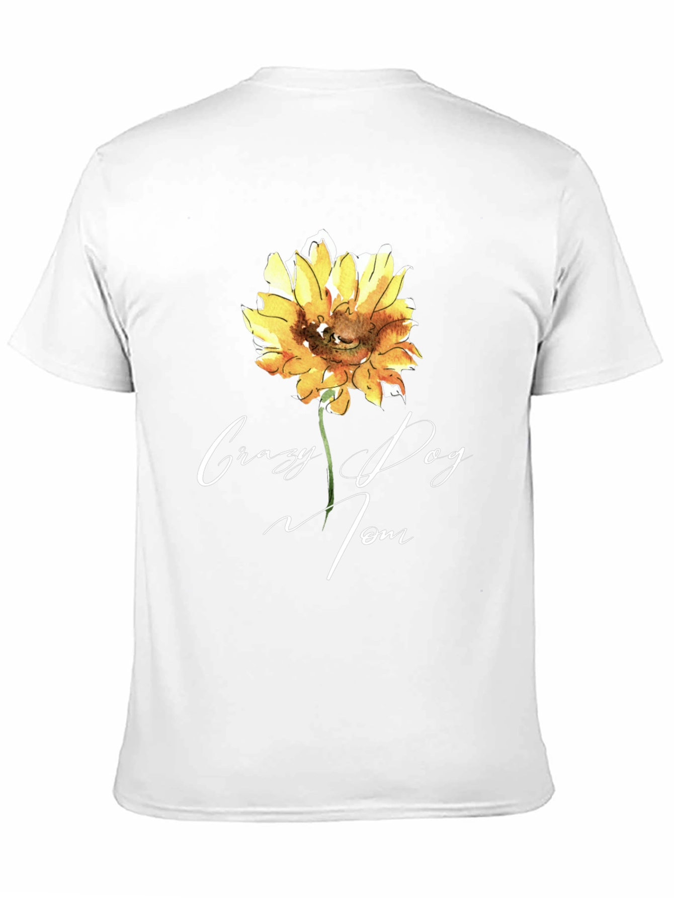 Crazy Dog Mom Sunflower T-Shirt