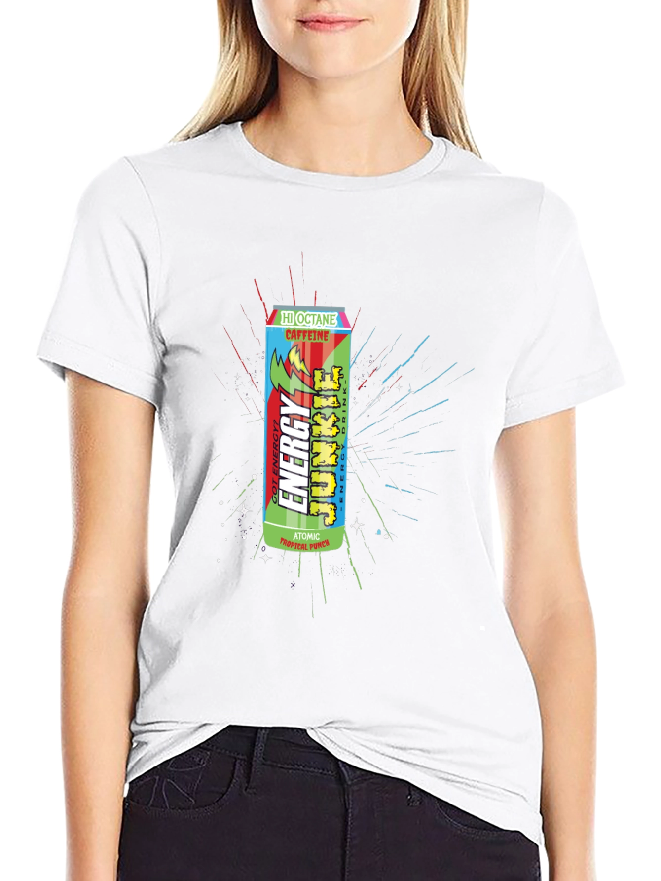 Energy Junkie Graphic T-Shirt - Atomic Tropical Punch Design