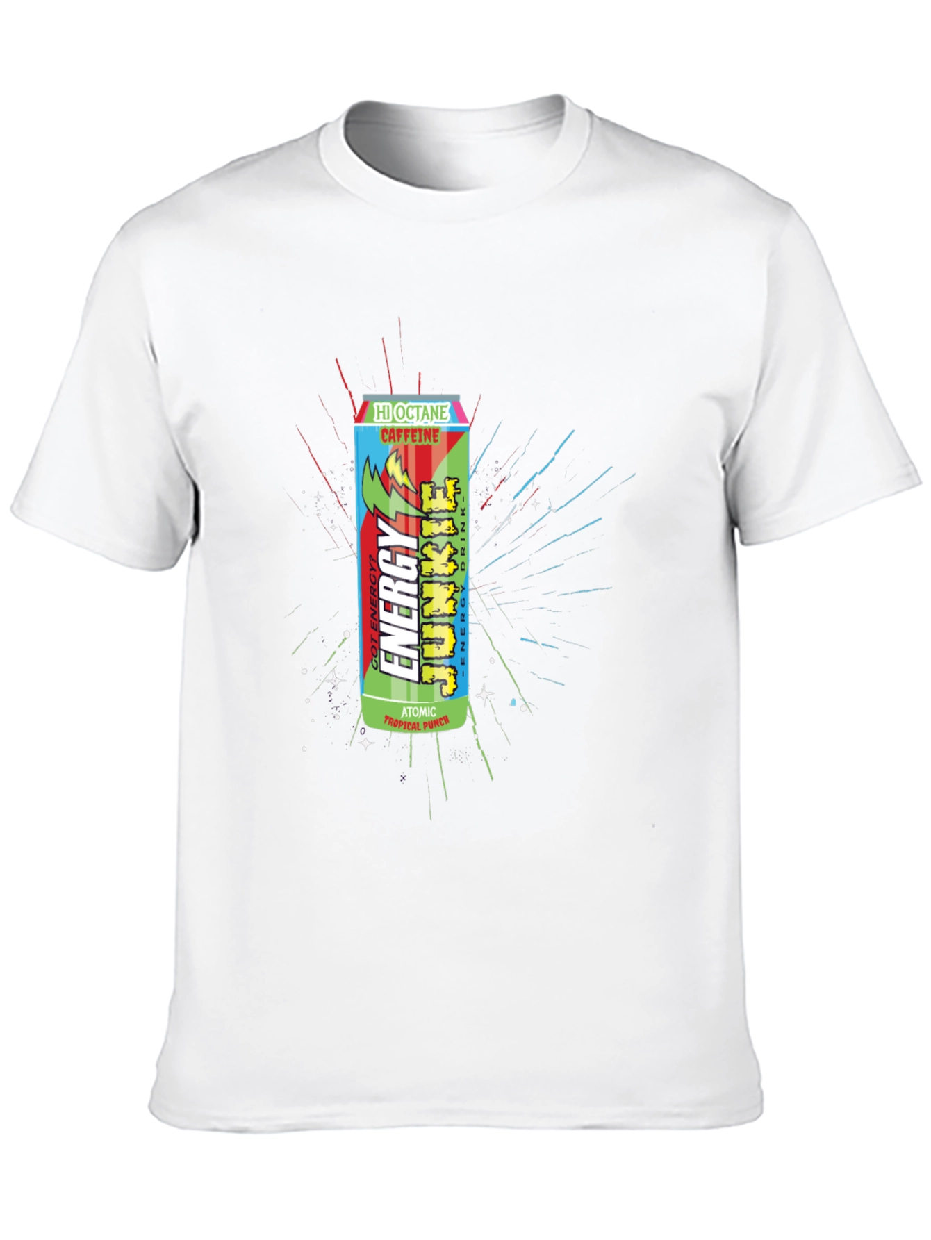Energy Junkie Graphic T-Shirt - Atomic Tropical Punch Design