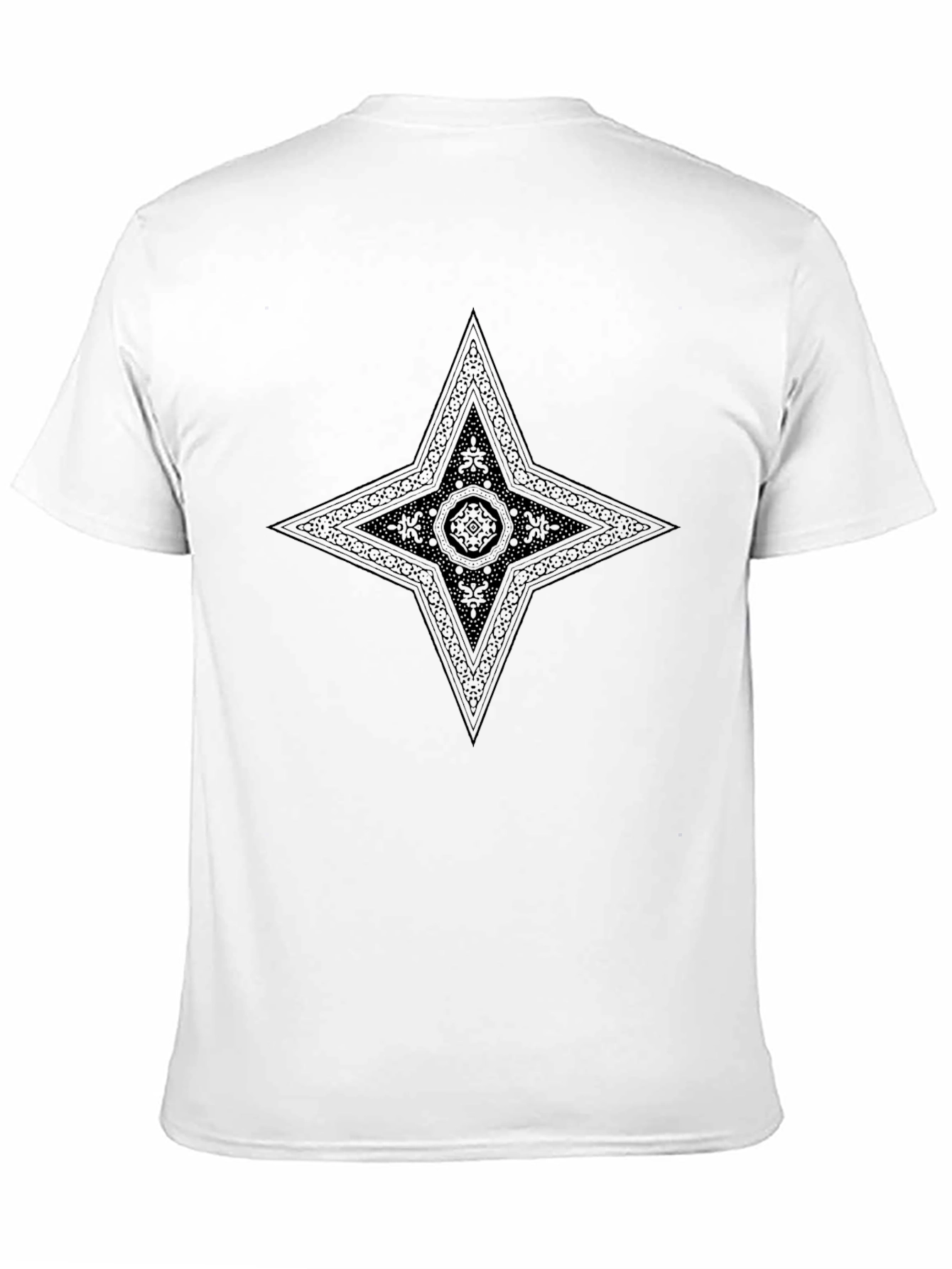 Abstract Pattern Black T-Shirt