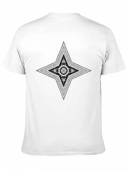 Abstract Pattern Black T-Shirt