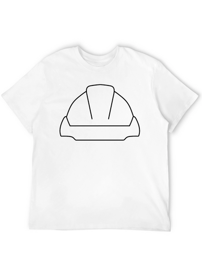 Construction Worker Helmet Graphic Tee
