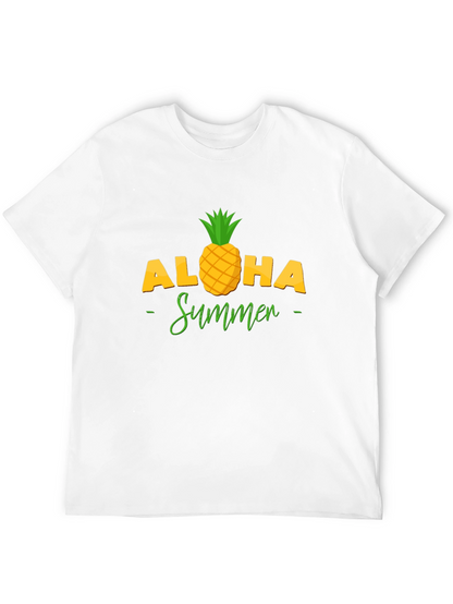 Aloha Summer Pineapple Graphic T-Shirt