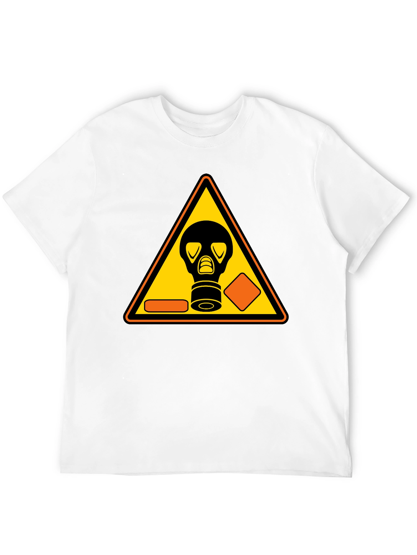 Biohazard Gas Mask Graphic Black T-Shirt