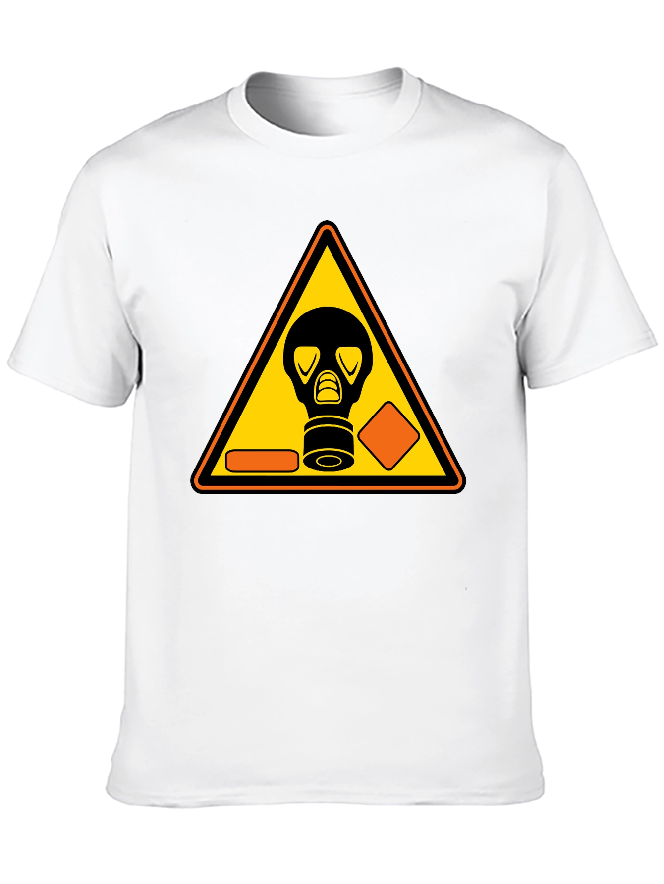 Biohazard Gas Mask Graphic Black T-Shirt