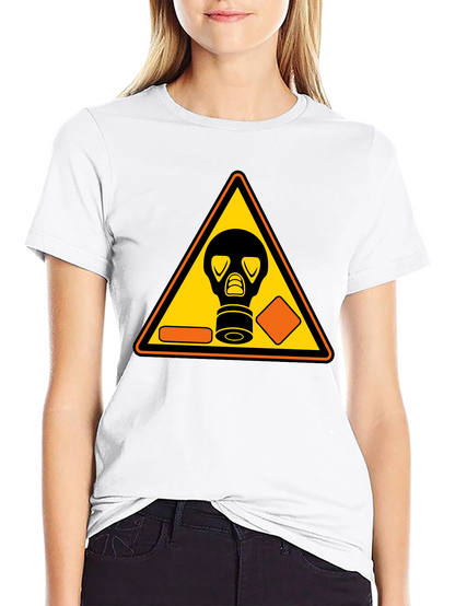 Biohazard Gas Mask Graphic Black T-Shirt