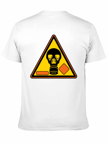 Biohazard Gas Mask Graphic Black T-Shirt