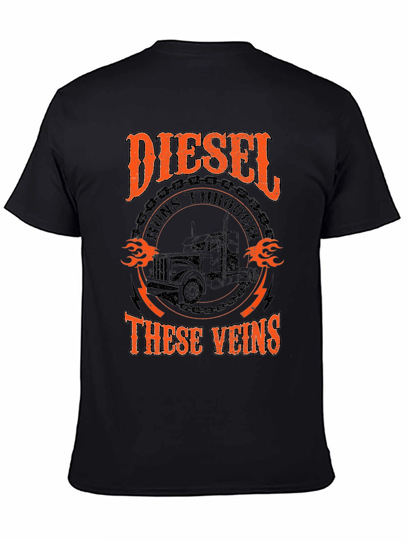 Diesel Runs Through These Veins Graphic T-Shirt