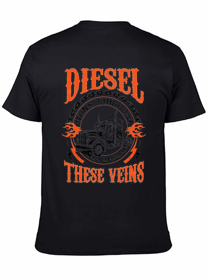 Diesel Runs Through These Veins Graphic T-Shirt