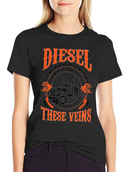 Diesel Runs Through These Veins Graphic T-Shirt