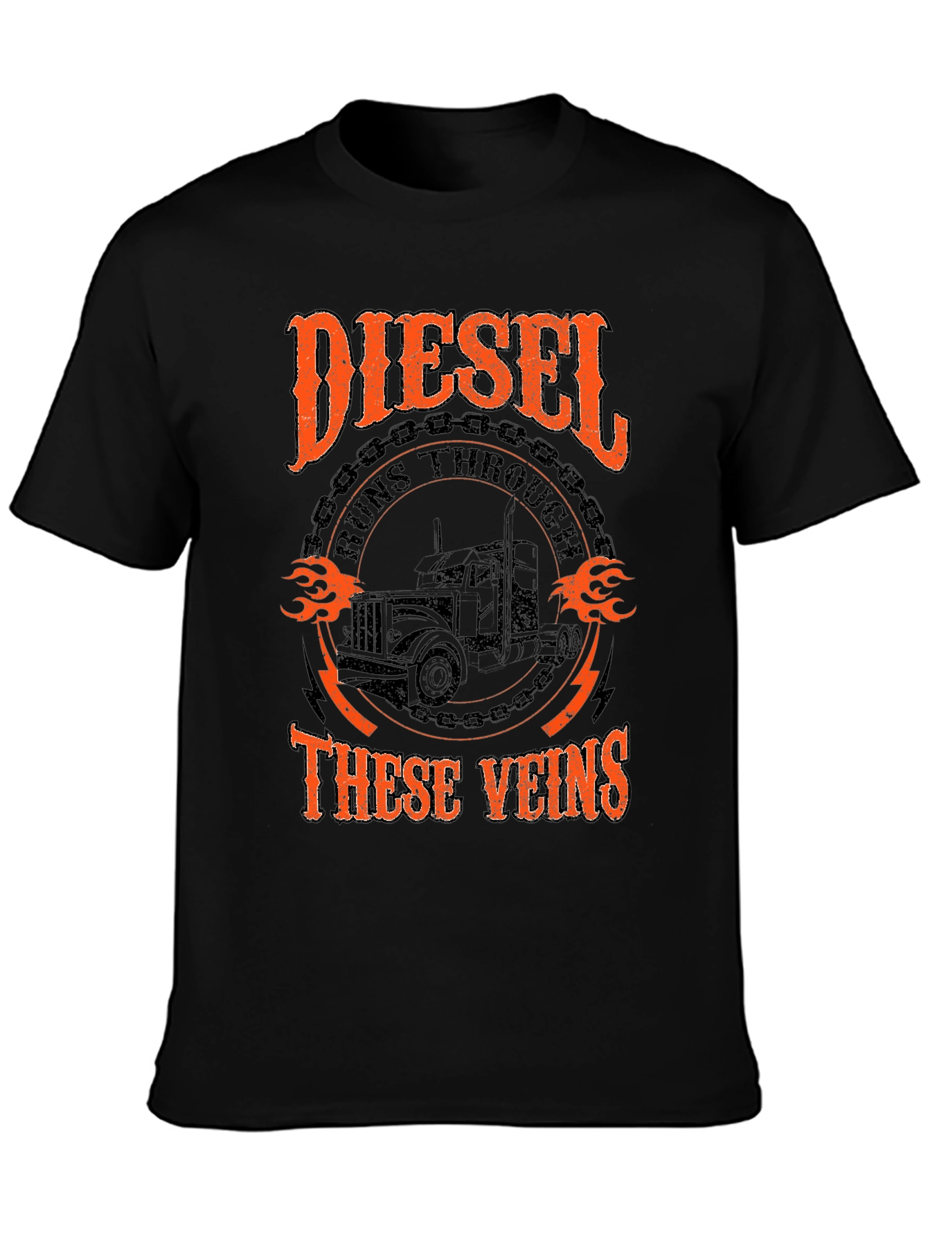 Diesel Runs Through These Veins Graphic T-Shirt