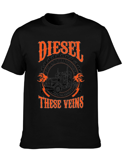 Diesel Runs Through These Veins Graphic T-Shirt