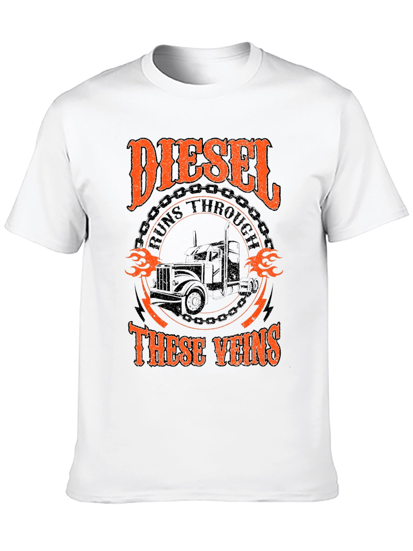 Diesel Runs Through These Veins Graphic T-Shirt