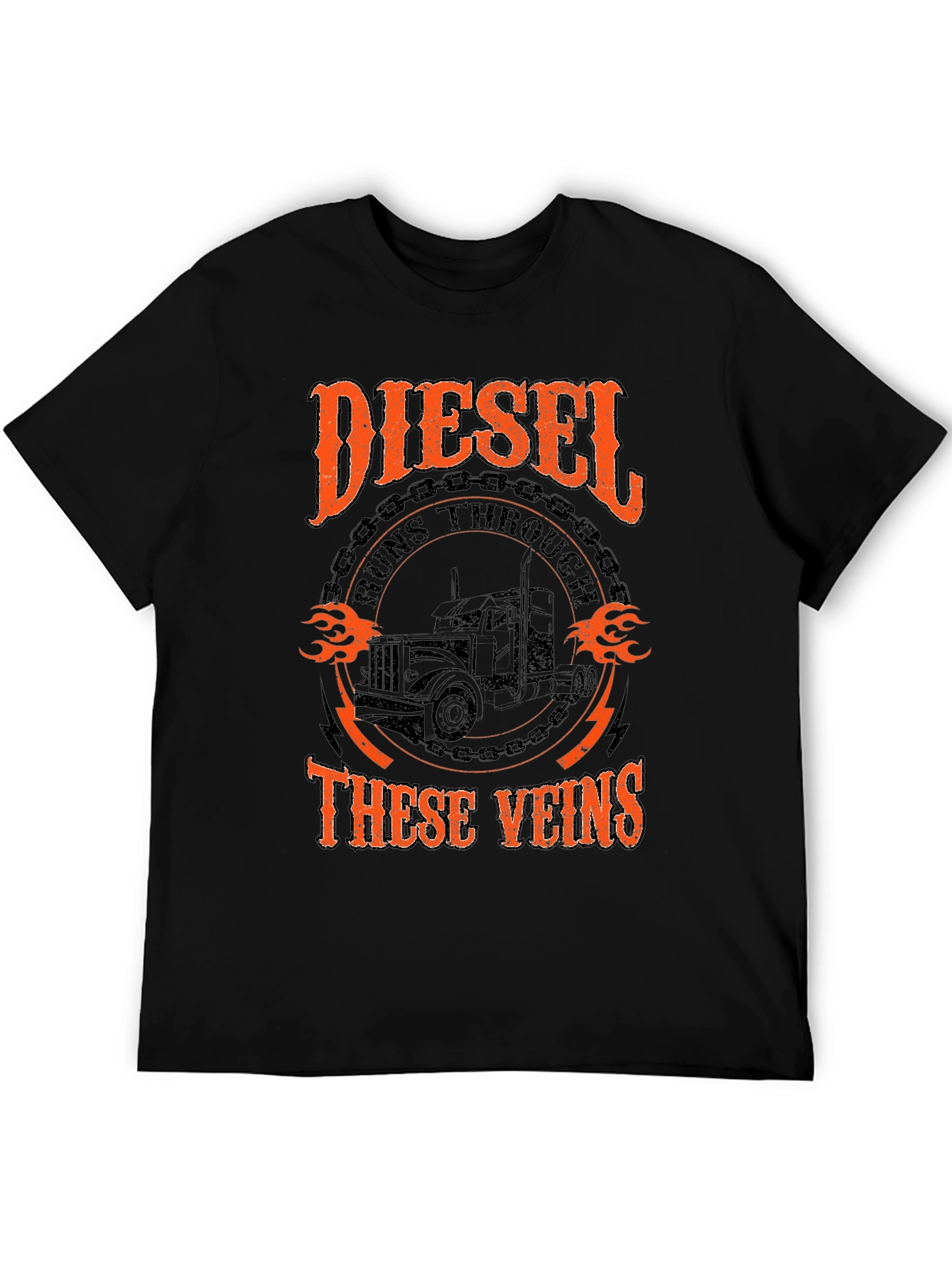 Diesel Runs Through These Veins Graphic T-Shirt