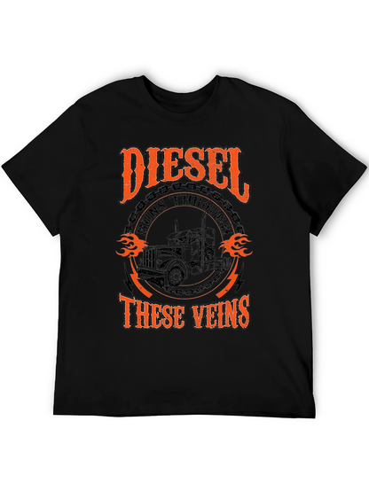Diesel Runs Through These Veins Graphic T-Shirt