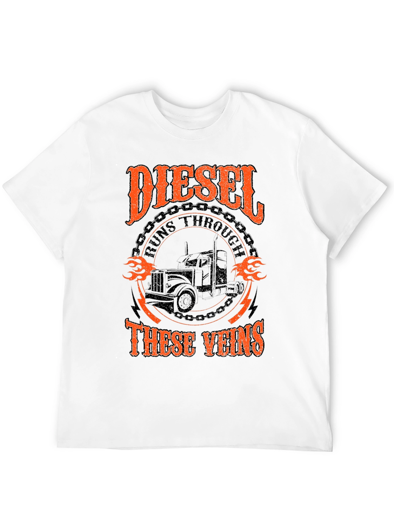 Diesel Runs Through These Veins Graphic T-Shirt