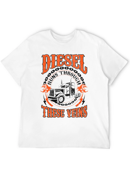 Diesel Runs Through These Veins Graphic T-Shirt