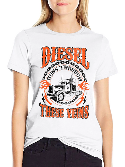 Diesel Runs Through These Veins Graphic T-Shirt