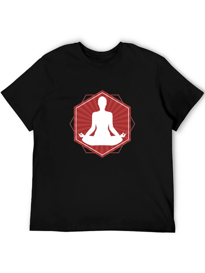 Zen Meditation Graphic Tee - Relax in Style!