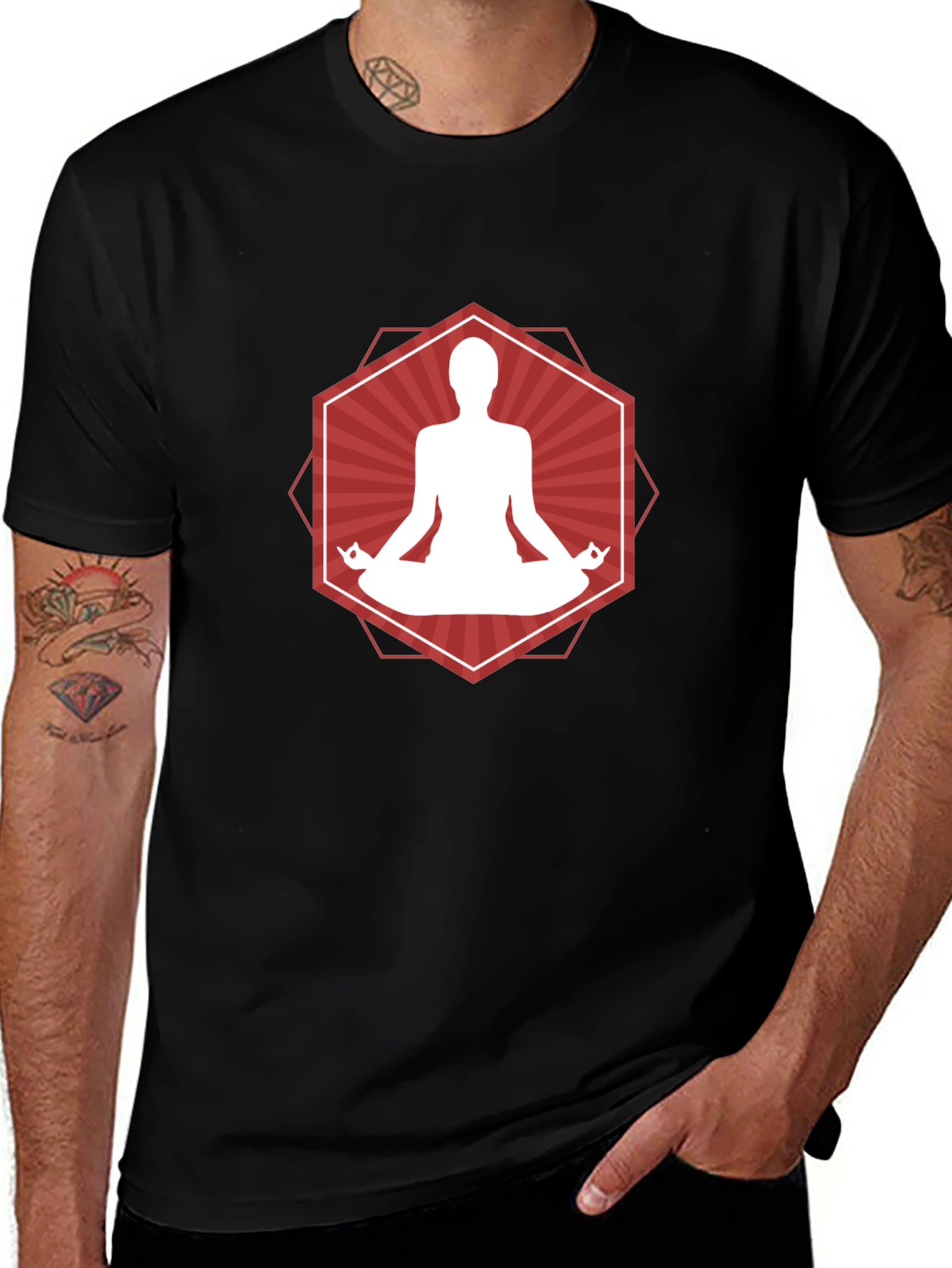 Zen Meditation Graphic Tee - Relax in Style!