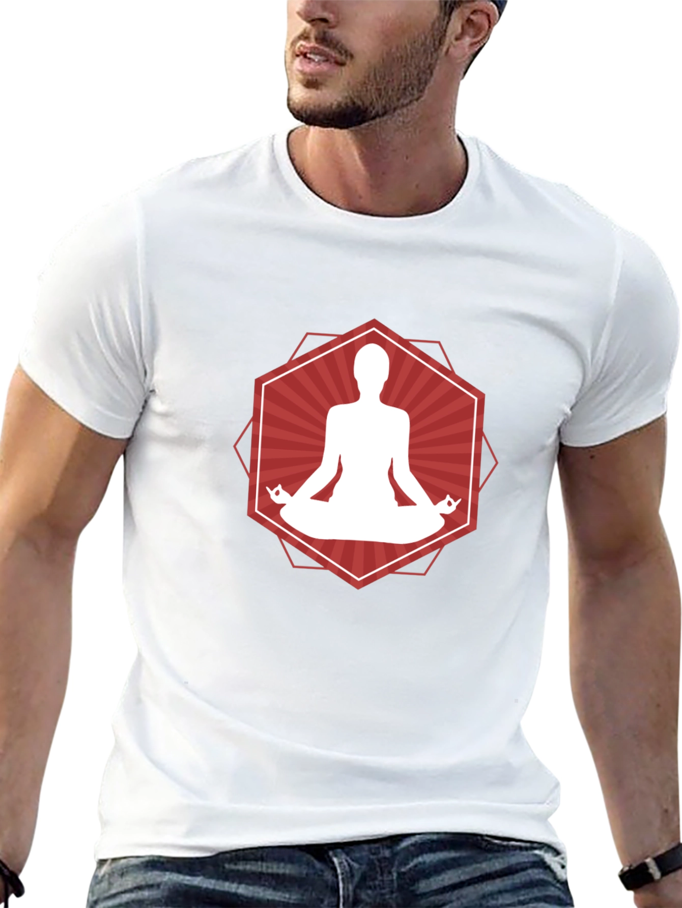 Zen Meditation Graphic Tee - Relax in Style!