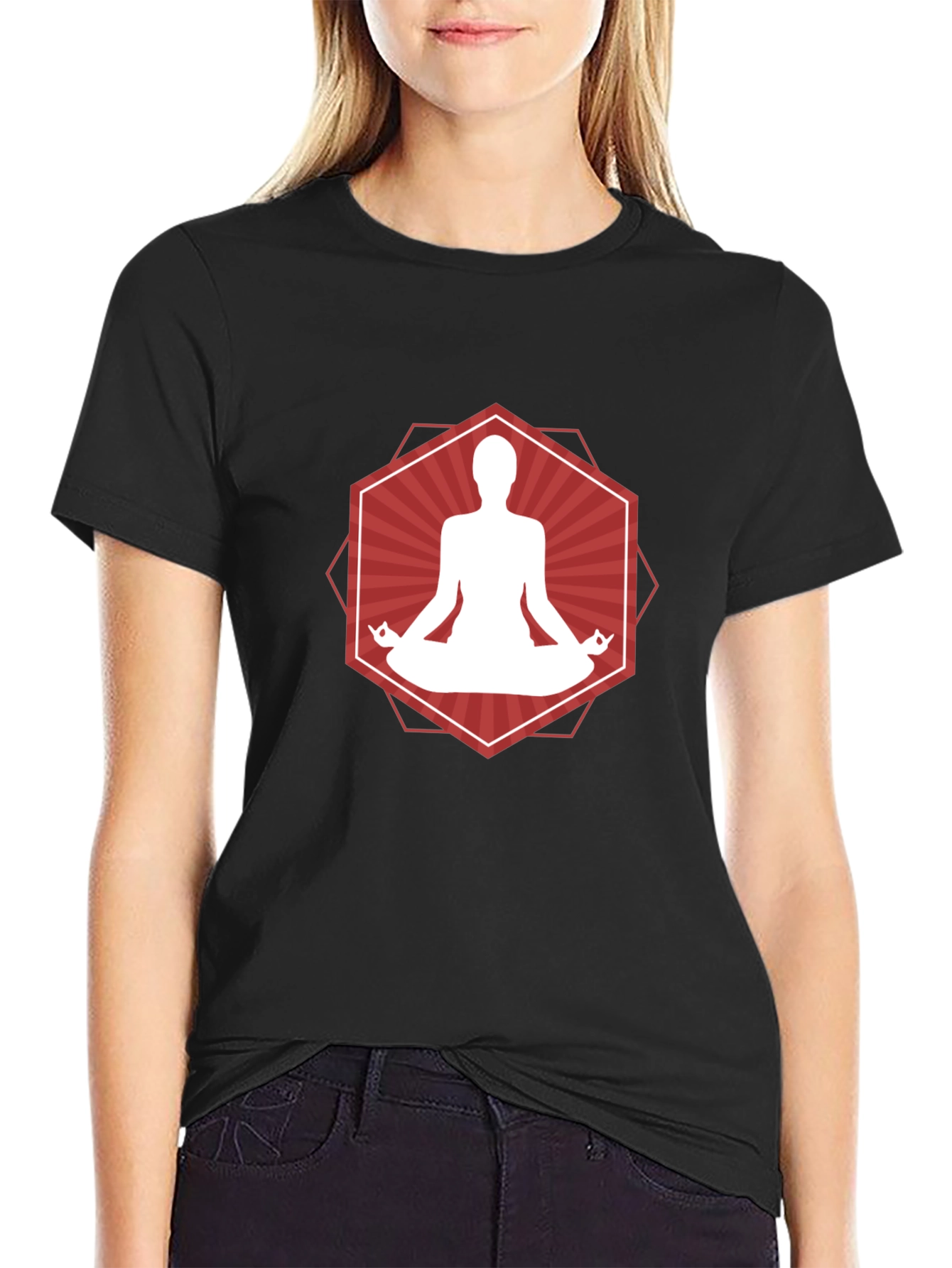 Zen Meditation Graphic Tee - Relax in Style!