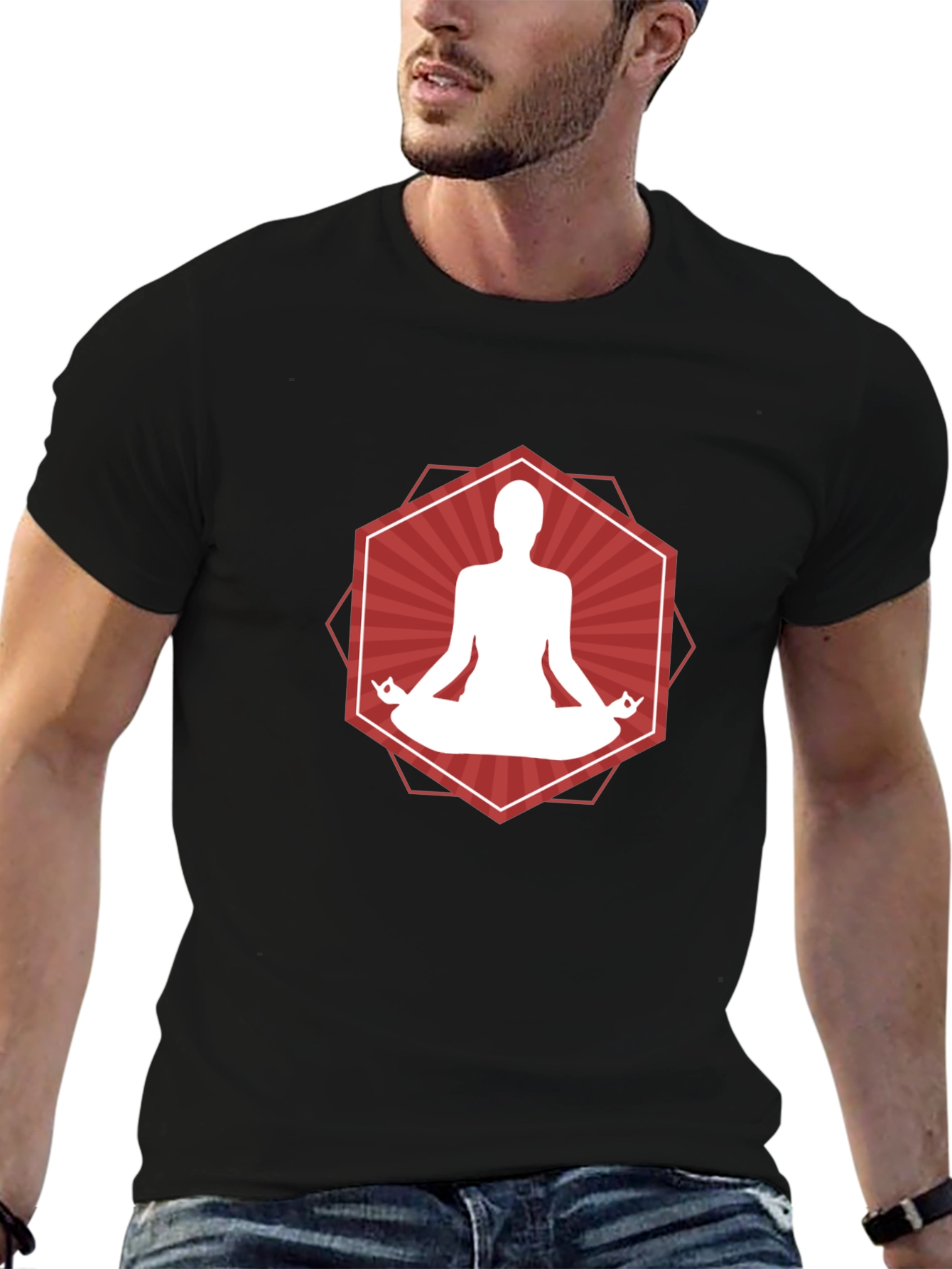 Zen Meditation Graphic Tee - Relax in Style!