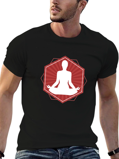 Zen Meditation Graphic Tee - Relax in Style!