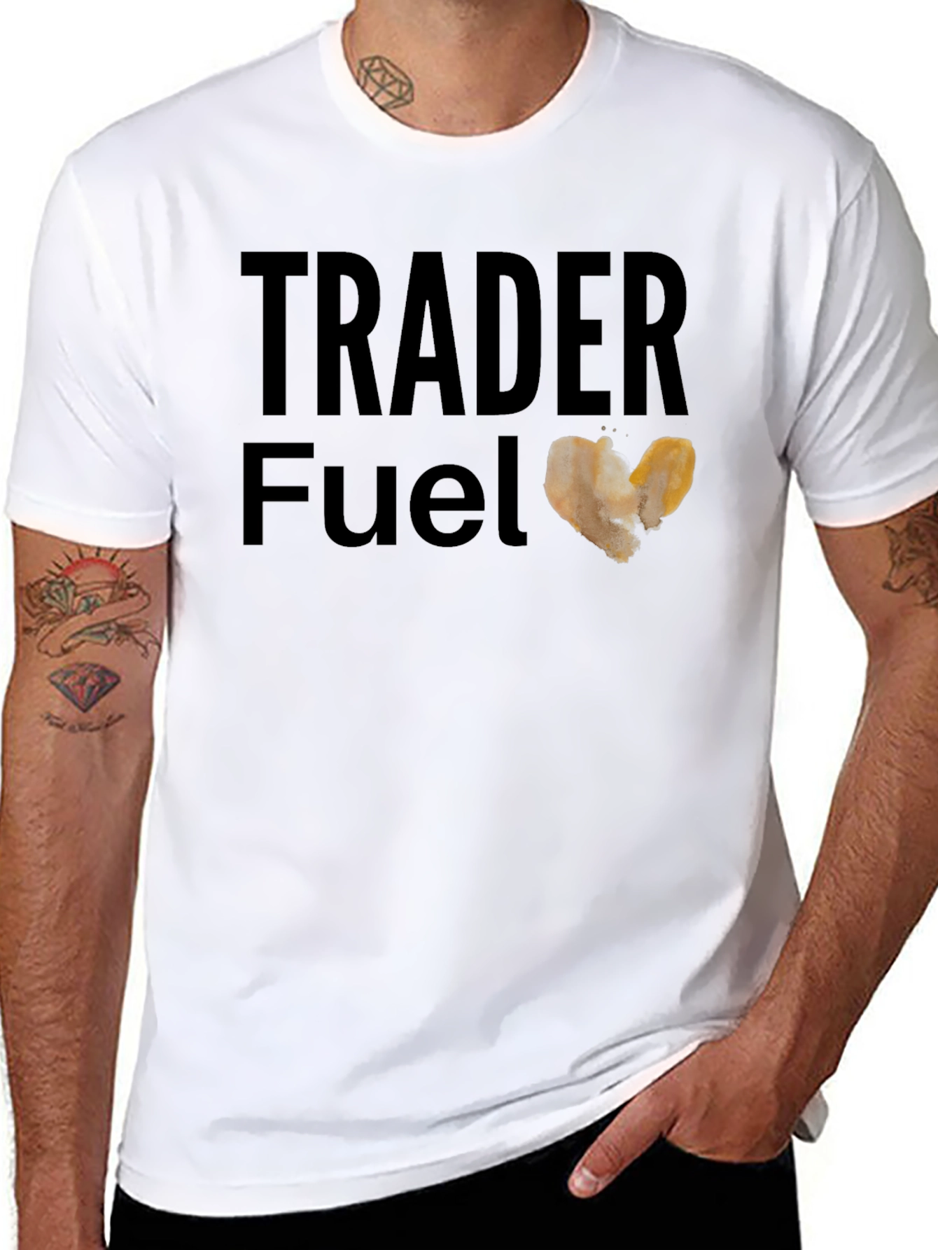 Trader Fuel T-Shirt - Black Cotton Tee
