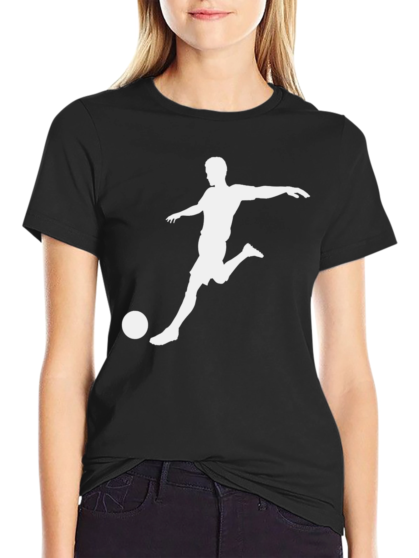 Soccer Kick T-Shirt - Black Graphic Tee