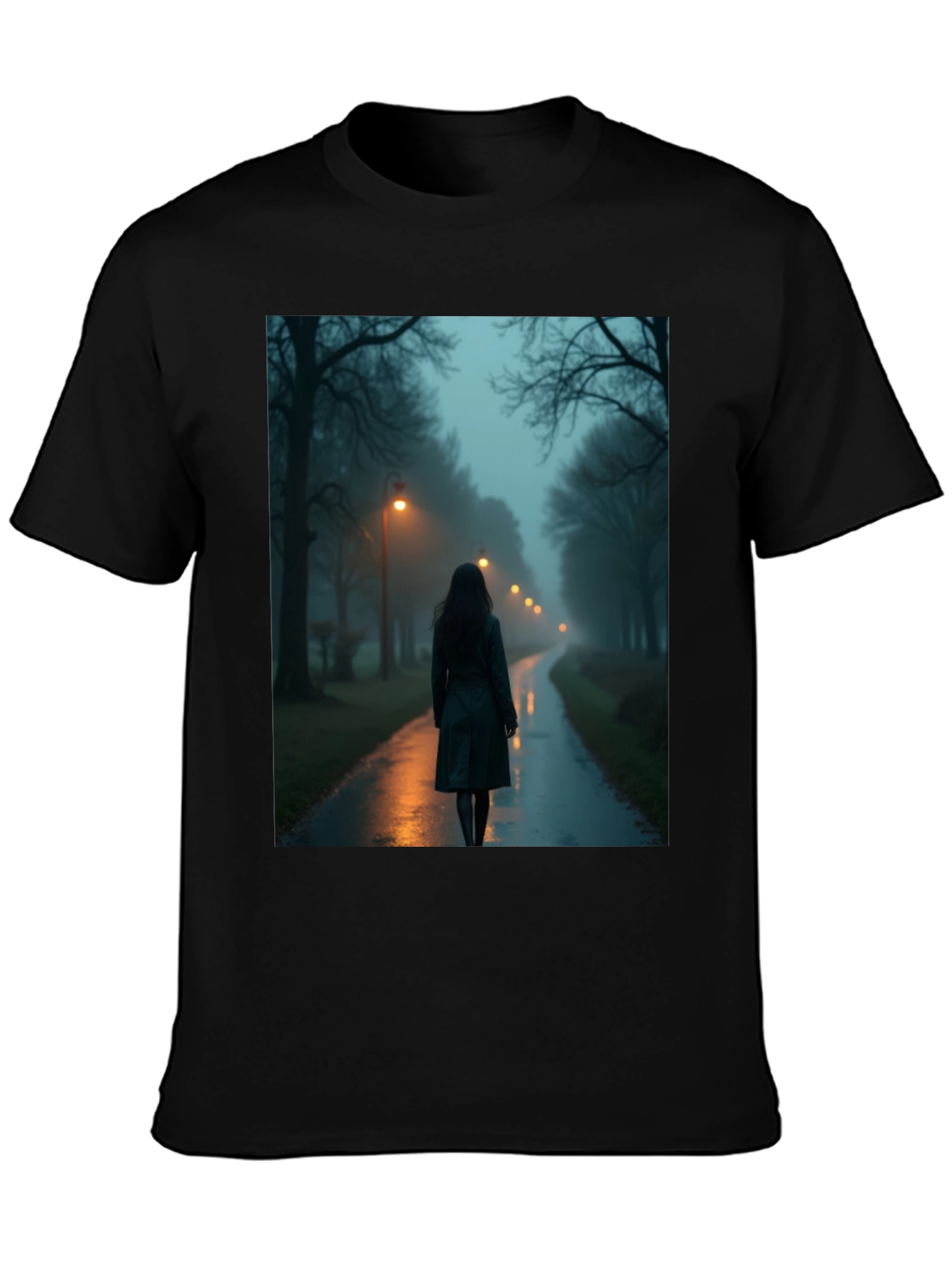 Mystic Walk T-Shirt - Dark & Atmospheric Design
