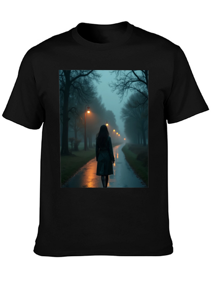 Mystic Walk T-Shirt - Dark & Atmospheric Design
