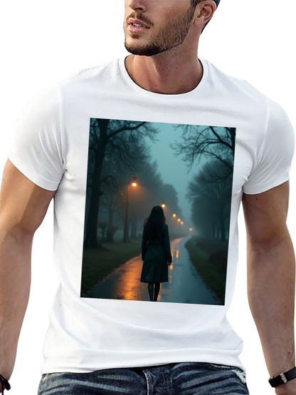 Mystic Walk T-Shirt - Dark & Atmospheric Design