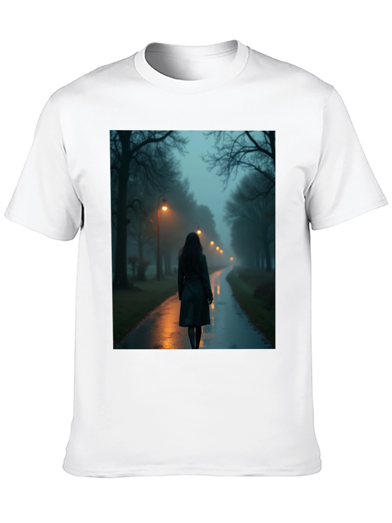 Mystic Walk T-Shirt - Dark & Atmospheric Design