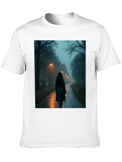Mystic Walk T-Shirt - Dark & Atmospheric Design