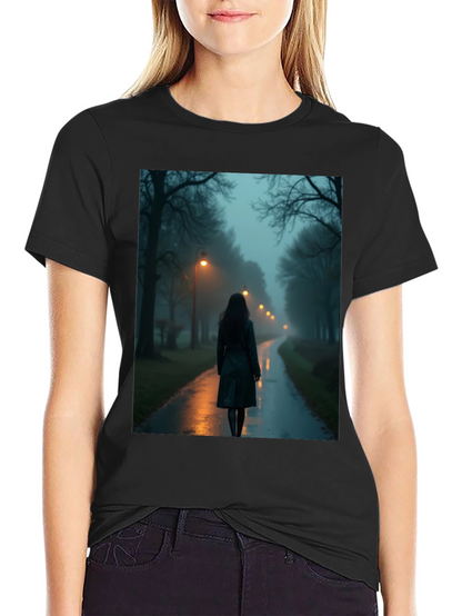 Mystic Walk T-Shirt - Dark & Atmospheric Design