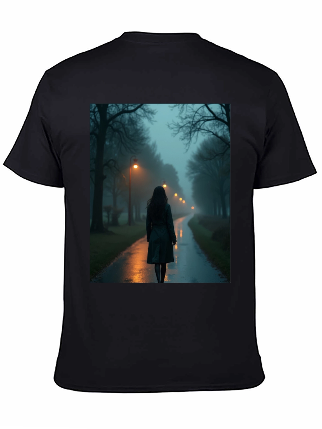 Mystic Walk T-Shirt - Dark & Atmospheric Design