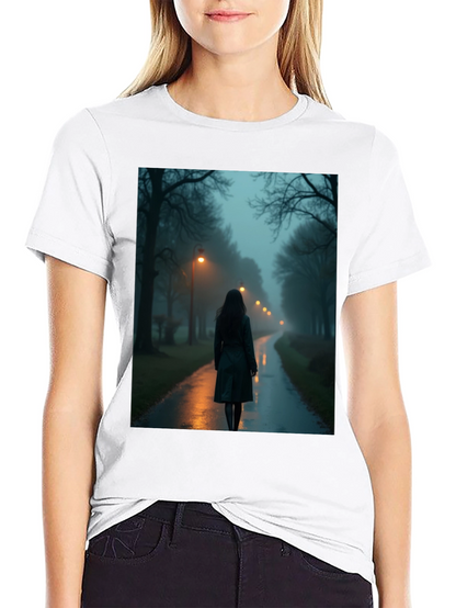Mystic Walk T-Shirt - Dark & Atmospheric Design