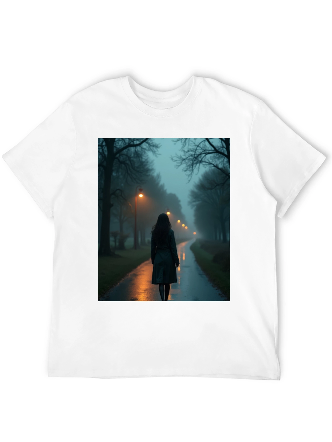Mystic Walk T-Shirt - Dark & Atmospheric Design