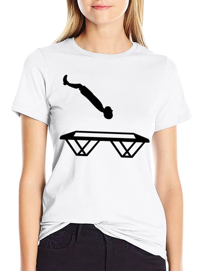 Trampoline Silhouette Black T-Shirt