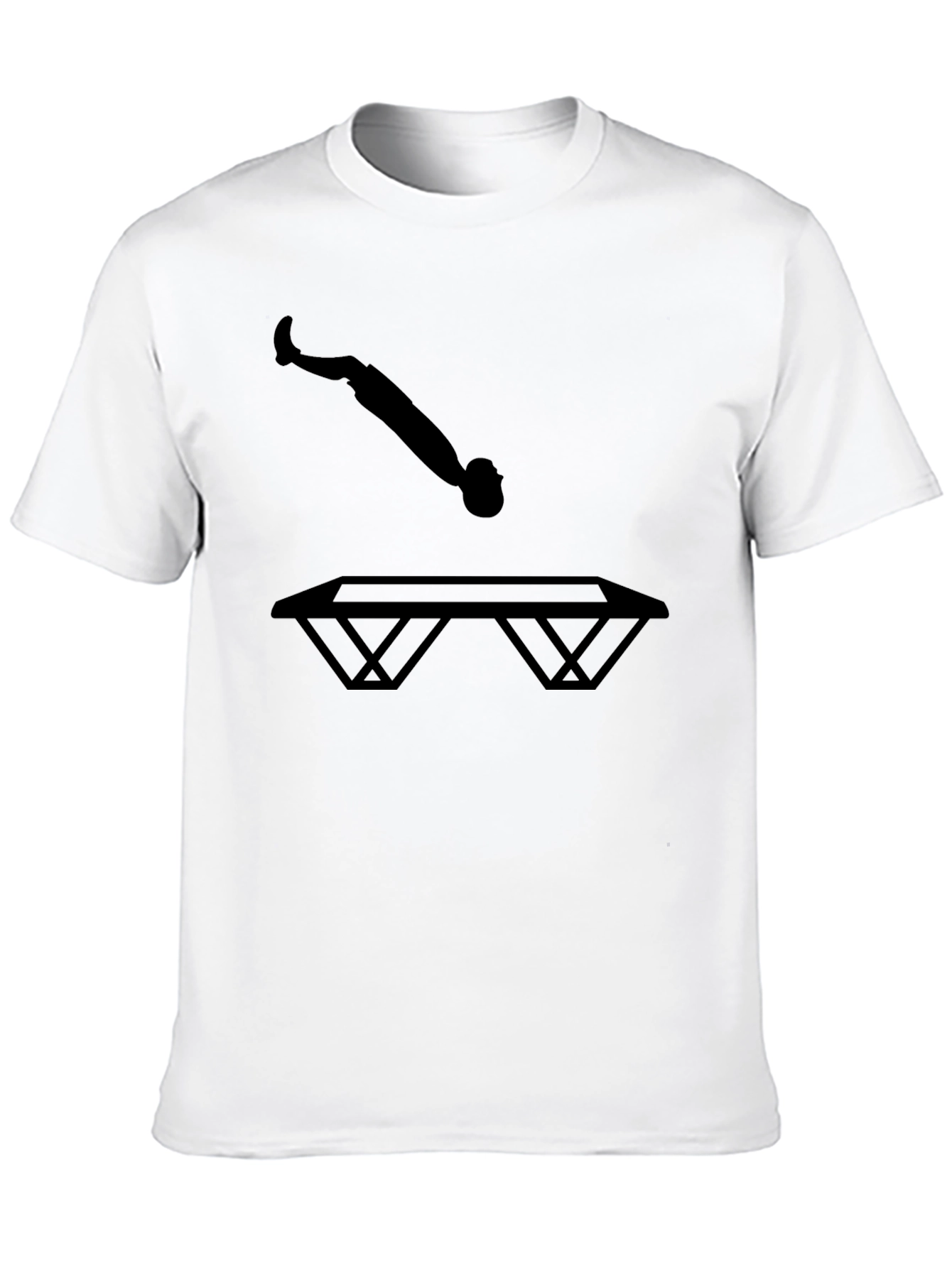 Trampoline Silhouette Black T-Shirt