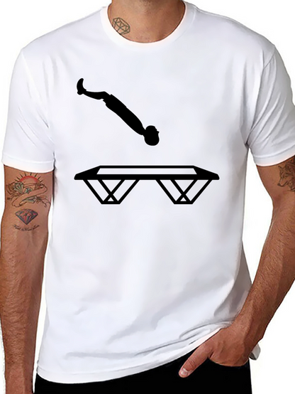 Trampoline Silhouette Black T-Shirt