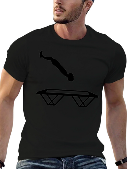 Trampoline Silhouette Black T-Shirt
