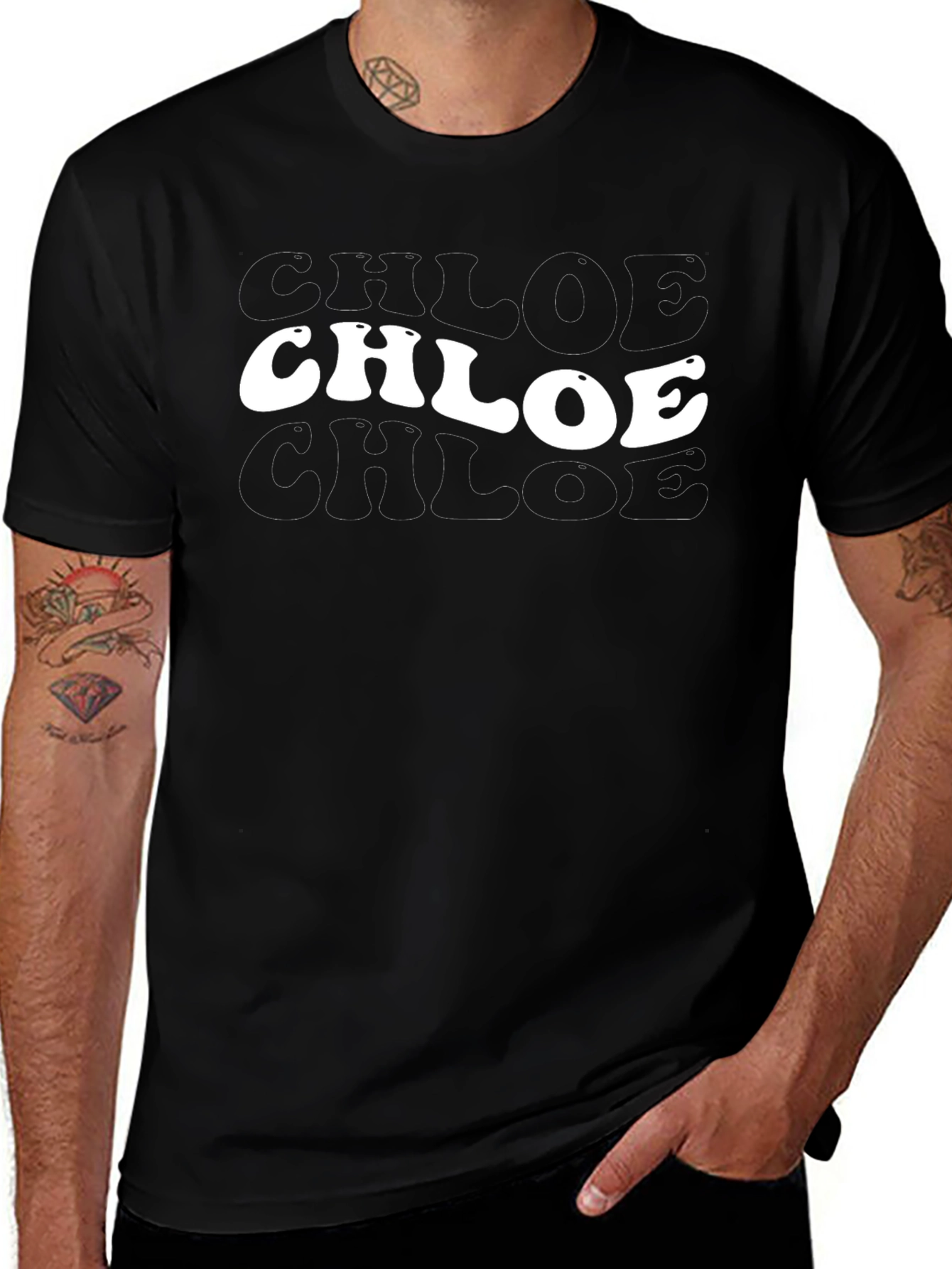 Retro Chloe Name T-Shirt - Personalized Style