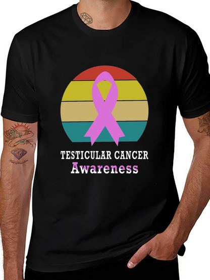 Testicular Cancer Awareness Ribbon T-Shirt