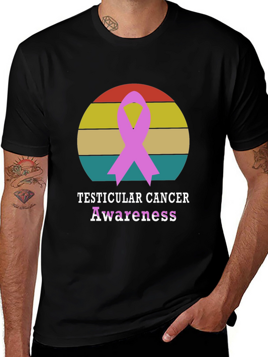 Testicular Cancer Awareness Ribbon T-Shirt