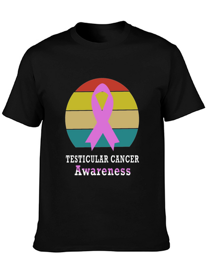 Testicular Cancer Awareness Ribbon T-Shirt
