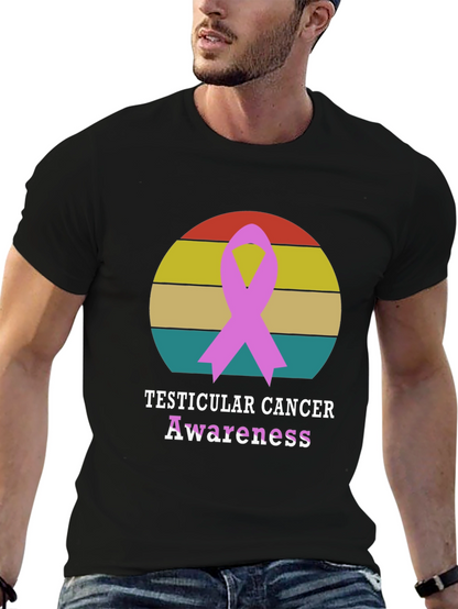 Testicular Cancer Awareness Ribbon T-Shirt